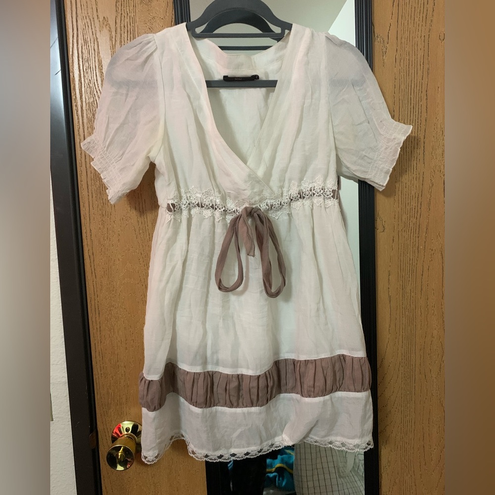 HAZEL WHITE COTTAGECORE TUNIC